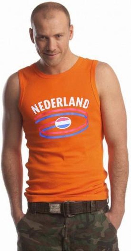 Oranje heren singlet Nederland S