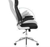 Mazazu - Bureaustoel ergonomisch - Kantoor - Mesh - Zwart - 117-126.5x64x55