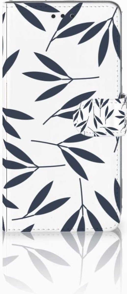 Apple iPhone Xs Max Hoesje Leaves Blue