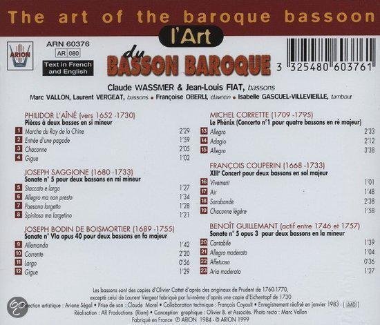 L'Art du Bassoon Baroque