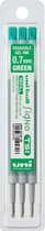 12x Uni-ball vulling voor gelroller Signo TSI, etui met 3 vullingen, groen