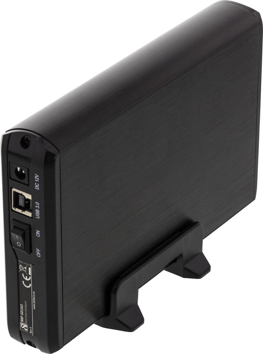 DELTACO MAP-GD33U3, externe USB 3.1 harde schijf behuizing voor 1 x 3.5