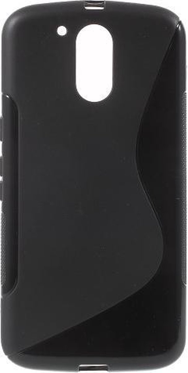 Comutter silicone hoesje Geschikt voor: zwart Motorola Moto G 4de generatie zwart
