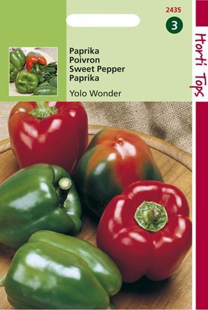 Hortitops Zaden - Paprika Yolo Wonder