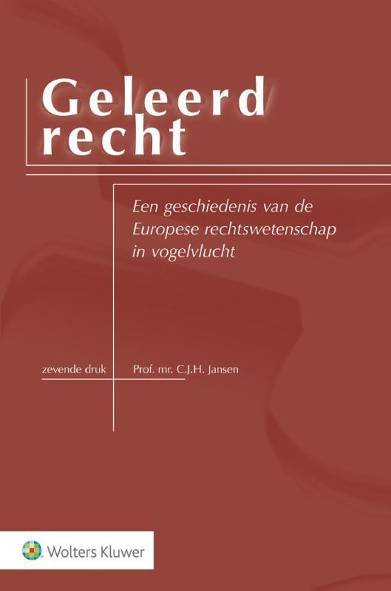 Boek cover Geleerd recht van G.C.J.J. van den Bergh (Paperback)