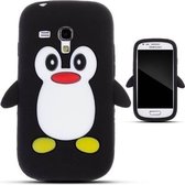 Samsung Galaxy S Duos S7562 Pinguin hoesje Zwart