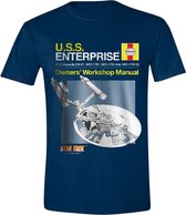 Star Trek - Haynes Enterprise Mannen T-Shirt - Blauw - S