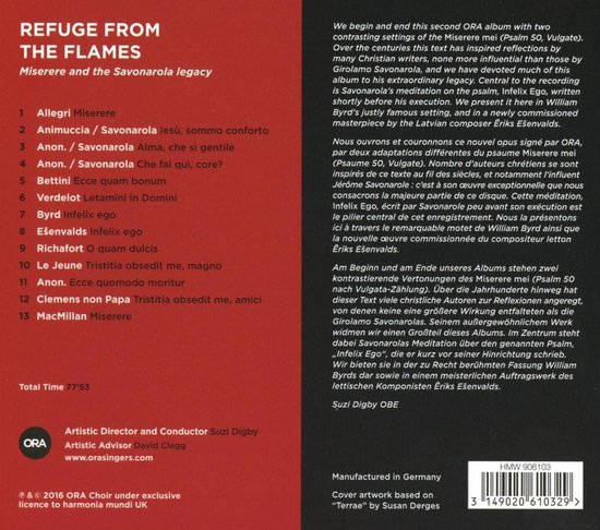 ORA: Refuge from the Flames, Ora | CD (album) | Muziek | bol.com