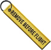 Porte-clés 'Remove Before Flight' (jaune)