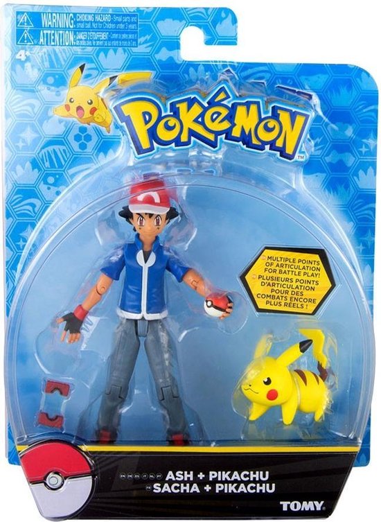 Pokemon - Action Figure Ash + Pikachu | bol.com