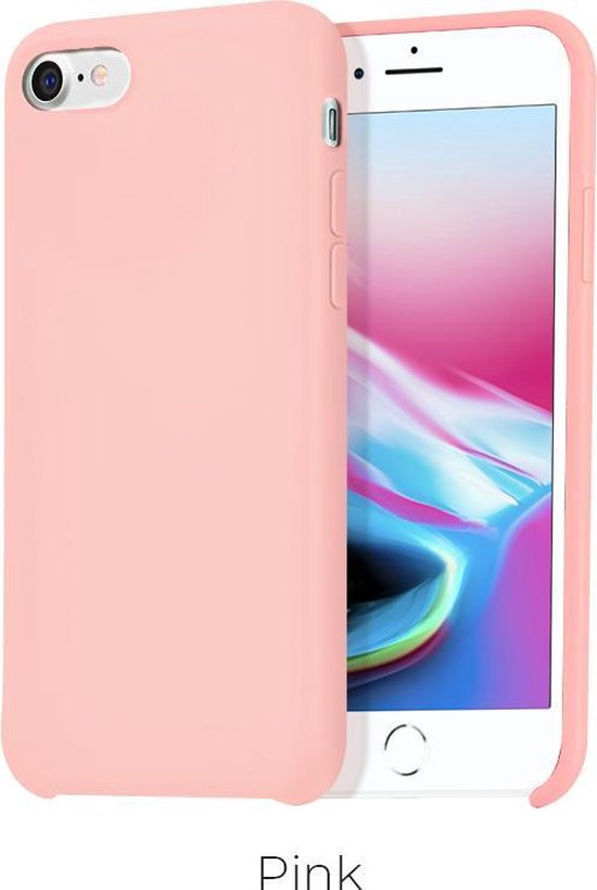Hoesje iPhone 8 / 7 - Apple Back Cover - Licht Roze | bol.com