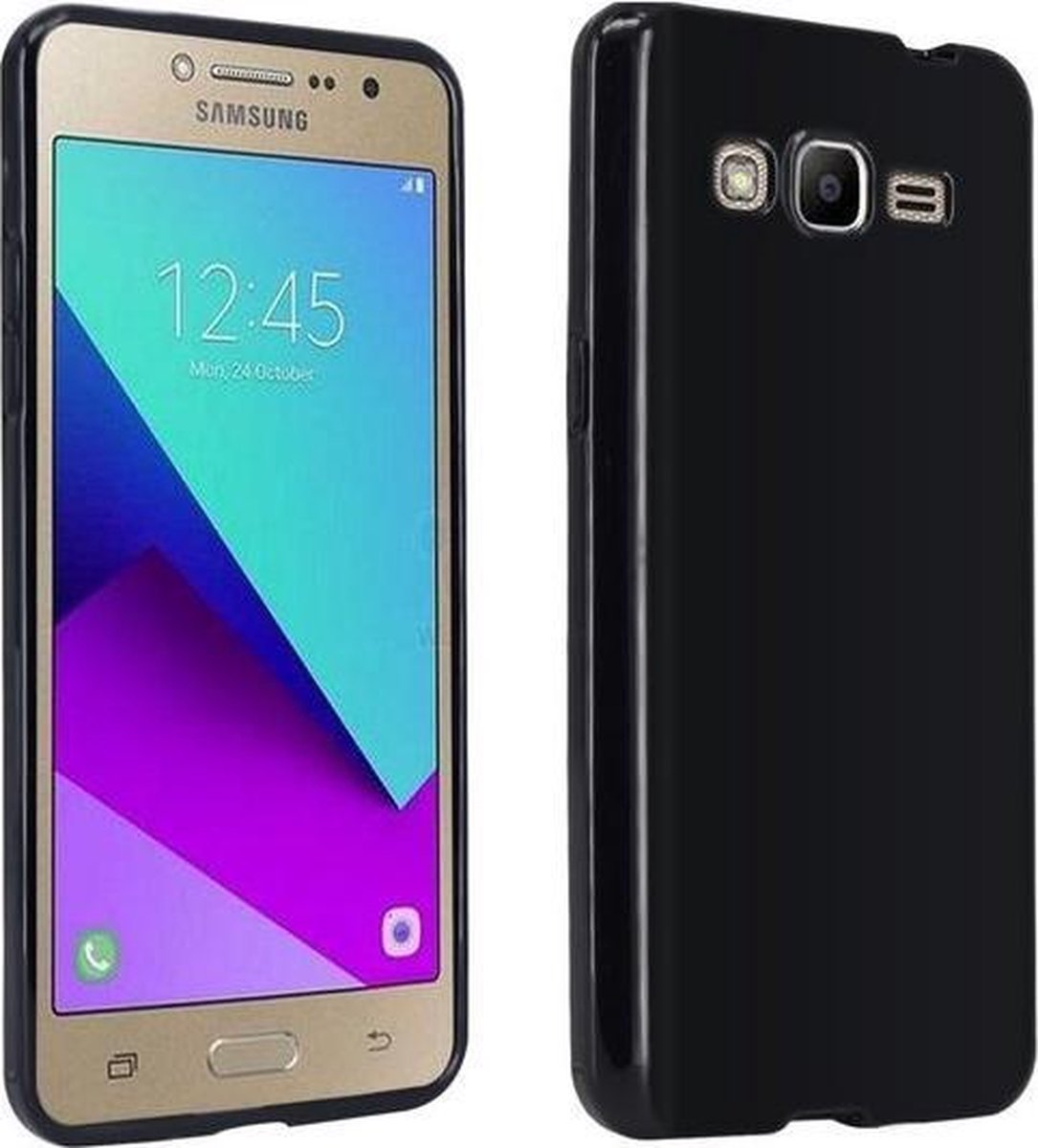 Postcode anders Aanhoudend Samsung Galaxy Grand Prime Plus Hoesje Zwart Tpu Siliconen Case | bol.com
