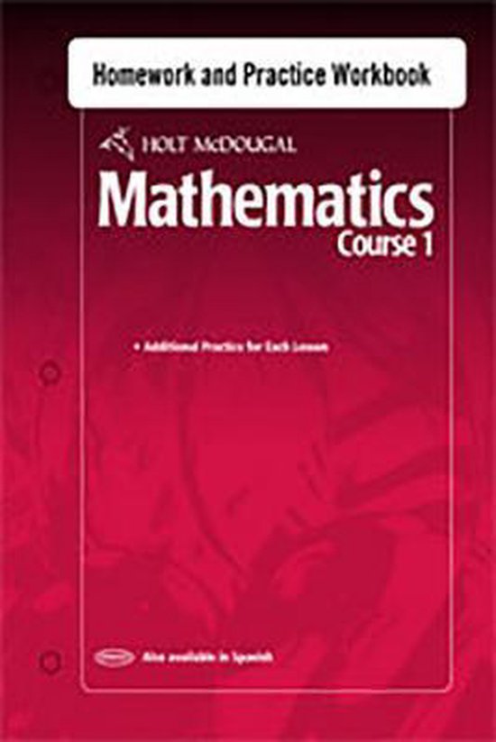 holt mathematics course 1 homework and practice workbook answer key