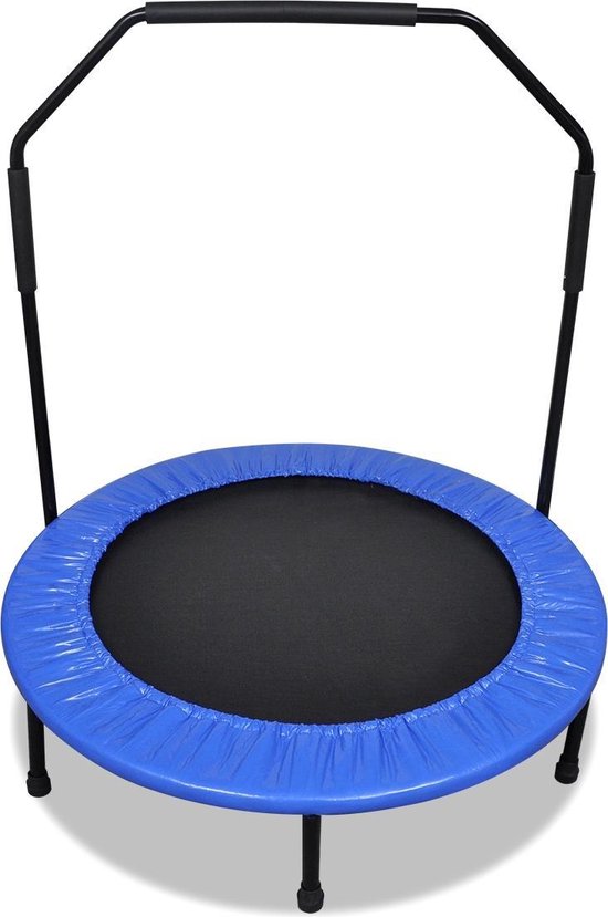 Toegepast Aanvankelijk Medisch Inklapbare mini trampoline met beugel 101 cm | bol.com