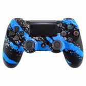 PS4, Wireless Dualshock 4 Controller V2 – Splatters Blue Custom