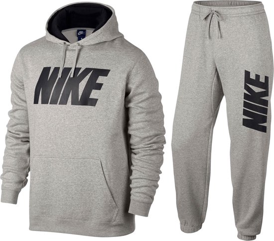 Specificiteit Wijzerplaat Downtown Nike Sportswear Trainingspak - Maat M - Mannen - grijs/zwart | bol.com