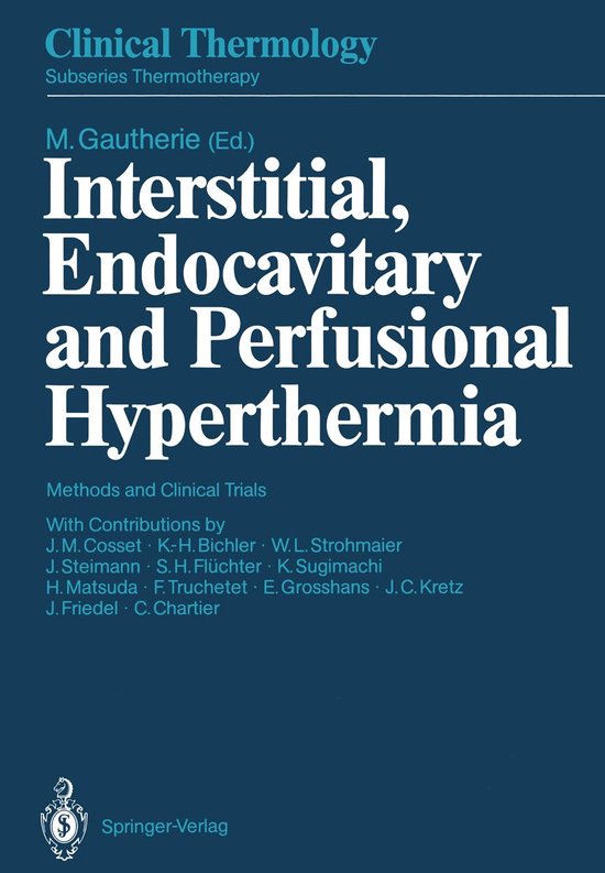 Thermotherapy - Interstitial, Endocavitary and Perfusional H ... - cover