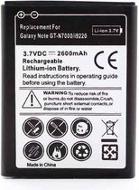 Batterij voor Samsung galaxy Note 1 N7000 High Capacity 2600 mAh