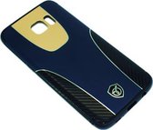 Yesido Hoesje voor Samsung Galaxy S7 Edge G935 - Back Cover - Donker Blauw/Goud