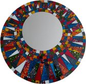 Spiegel glasmozaïek abstract 50cm