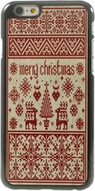 Xmas Aluminium/Plastic Hardcase iPhone 6(s) - Merry Christmas Wit/Rood