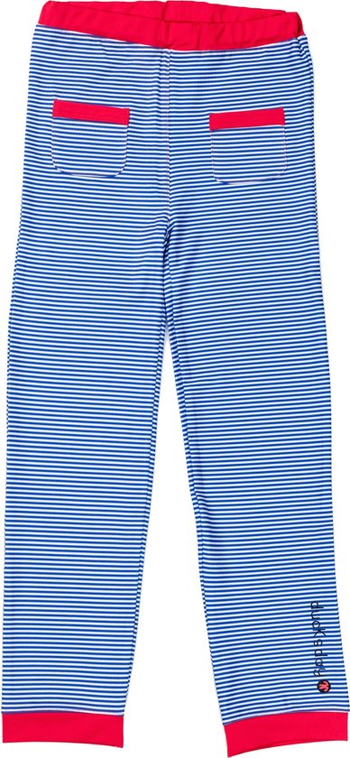 Ducksday - legging - unisex - zwem - UPF50+ - blauw - wit - gestreept - 10 jaar - promo