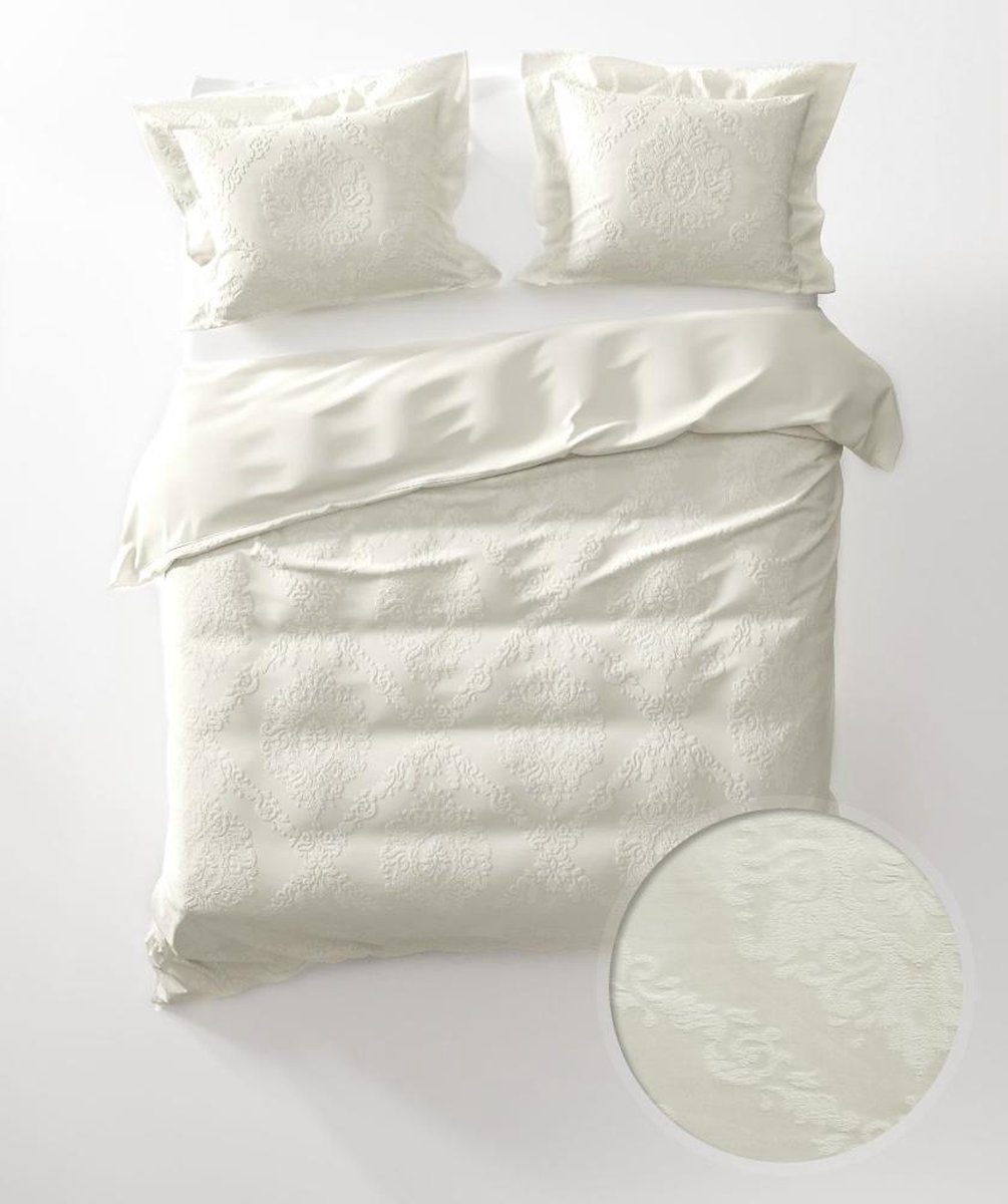 Yellow Babet Dekbedovertrek - Litsjumeaux - 240x200/220 cm - Off White