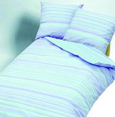 SENZATIONE 100% Katoen Percaline Dekbedovertrek 240x240-2x60x70 cm CAMBRIDGE BLAUW