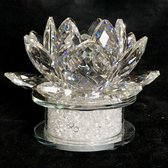 Kristal glas lotus met verlichting 13x10cm , Perfect en exquise kristal glas (van top k9 kristal glas materiaal )ambachtelijk handgemaakt.