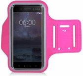 Roze Sportarmband Hardloopband voor Nokia 6