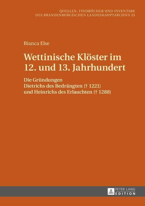 Quellen, Findbuecher und Inventare des Brandenburgischen Lan ... - cover