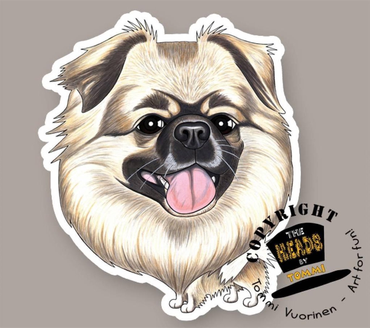 Magneet Hond Tibetaanse Spaniel