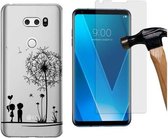 MP Case screenprotector + Love back cover voor LG V30