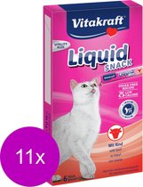 Vitakraft Cat Gras - Kattensnack Liquid - 6 x 120 g