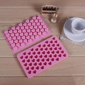 Siliconen Mini Hartjes Ijs en Chocolade vormpjes