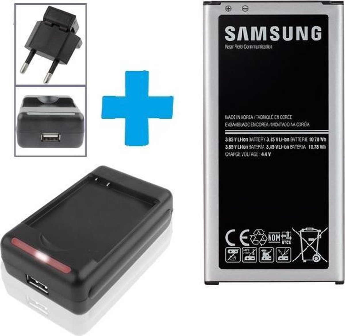 Samsung Galaxy Note 4 batterij origineel 3220mAh + externe oplader voor de  batterij... | bol.com