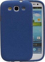 Blauw Zand TPU back case cover cover voor Samsung Galaxy S3 I9300