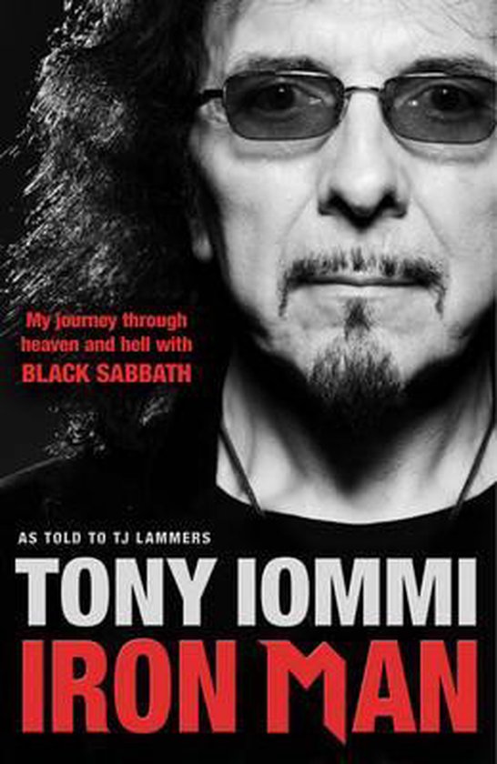 Boekcover 'Iron Man' met Tony Iommi.