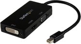 Startech Mini Displayport naar VGA DVI of HDMI adapterkabel zwart