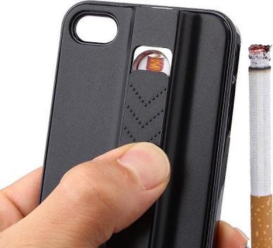 GadgetBay Aansteker hoesje iPhone 5/5s/SE Zwart lighter case | bol.com