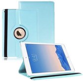 geschikt voor Apple iPad Air 2 Case, 360 graden draaibare Hoes, Cover - Licht Blauw