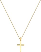 Collier Elli Croix Symbole Basique Argent 925 plaqué or
