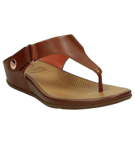 Fitflop Gladdie Toe Post Dames Maat 40 Cognac 