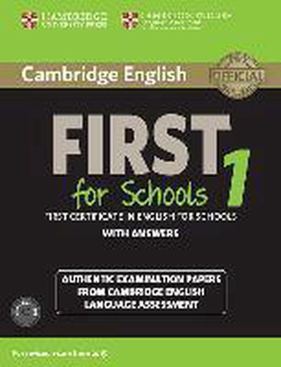 Cambridge English First for Schools 1 for updated exam. Student's Book with answers and Audio CDs (2)