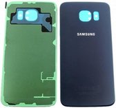 Batterij Cover + camera lens cover - Zwart - geschikt voor de Samsung Galaxy S6 Edge - originele kwaliteit