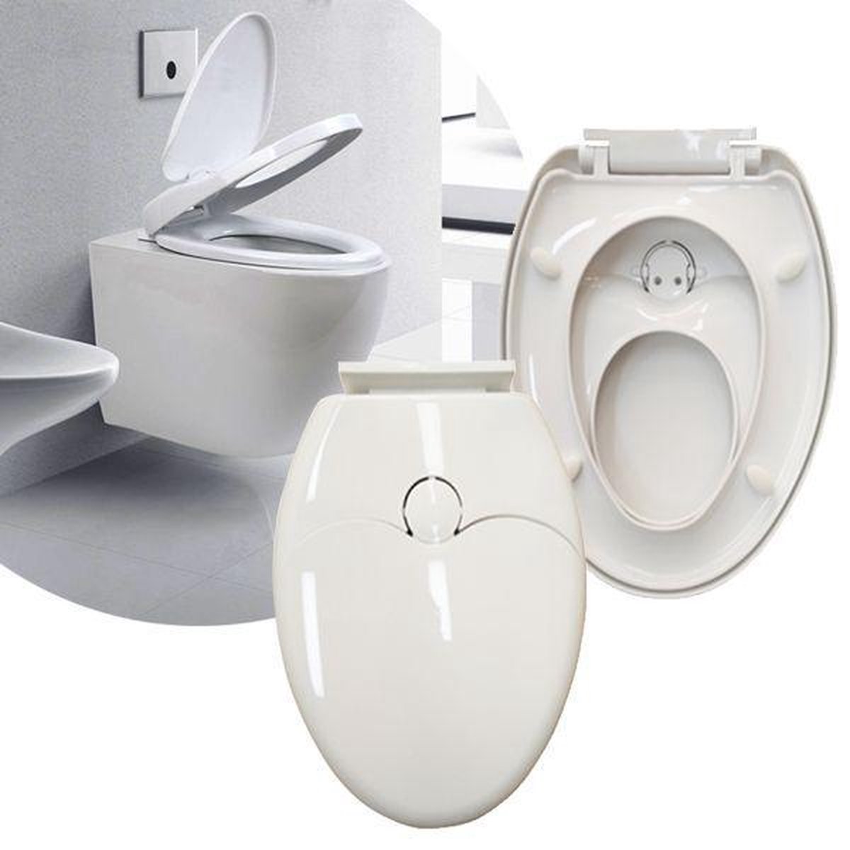 2-in-1 WC Bril Met Kinder Toiletbril Verkleiner - Softclose -  Toiletbrilverkleiner Met... | bol.com