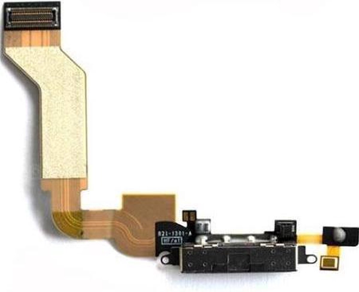 Charging Port Flex iPhone 4S dock connector oplaadpoort met microfoon onderdeel voor reparatie