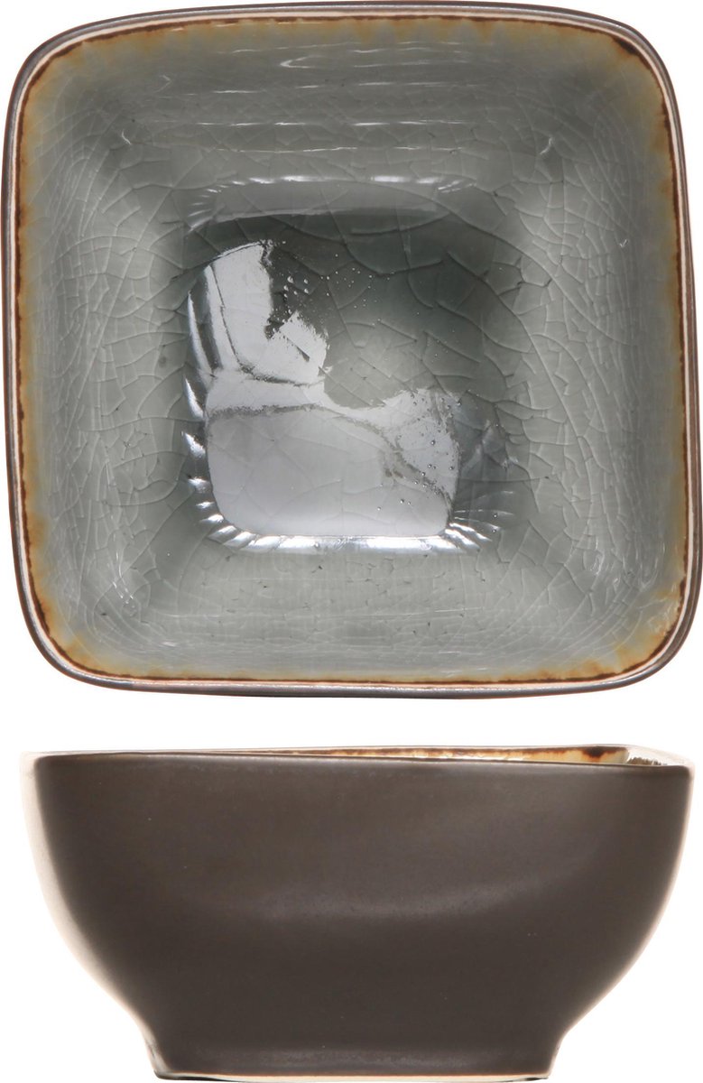 Cosy&Trendy Laguna Schaaltje - 7,5 cm x 7,5 cm - Grijs - Set-6