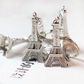 Zilverkleurige Eiffeltoren Sleutelhanger
