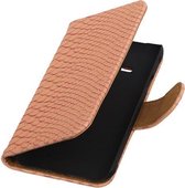 Roze Slang Booktype LG L Bello Wallet Cover Hoesje